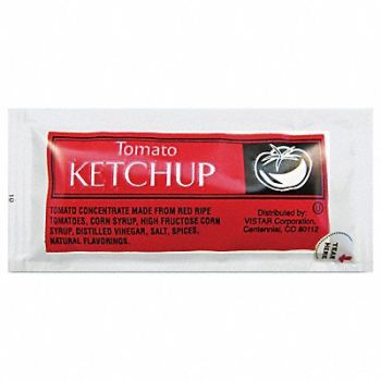 VISTAR Ketchup Packets 0.25 oz PK200, 55ZK54