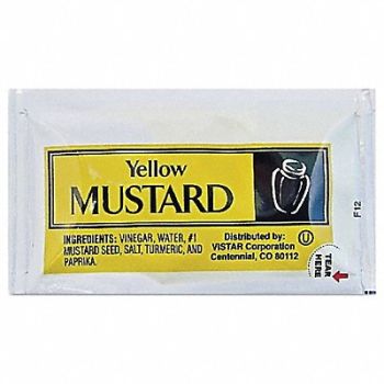 VISTAR Mustard Packets 0.16 oz PK200, 55ZK55