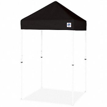 E-Z UP Shelter Black 5 ft W 5 ft L, 800JV0