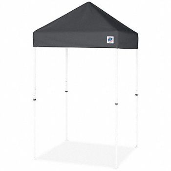 E-Z UP Shelter Gray 5 ft W 5 ft L, 800JV4