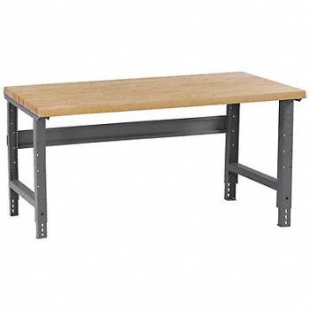 TENNSCO Workbench Butcher Block 60 W 30 D, 1PA85