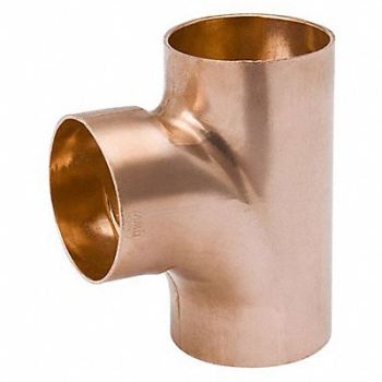 STREAMLINE DWV Tee Wrot Copper 2 Tube CxC, 5UGF7