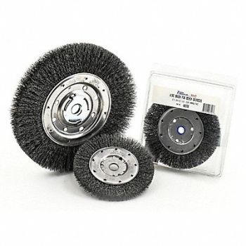UNITED ABRASIVES-SAIT Bench Grinder Wire Brush 10x.014x3/4, 58CK14