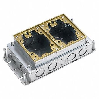 HUBBELL WIRING DEVICE-KELLEMS Floor Box, 808GT2