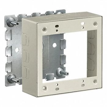 HUBBELL WIRING DEVICE-KELLEMS Switch and Receptacle Box Ivory, 1RYV2