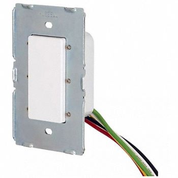 HUBBELL Wall Switch 3-Way 4.46 H 2.66 W White, 799KY9
