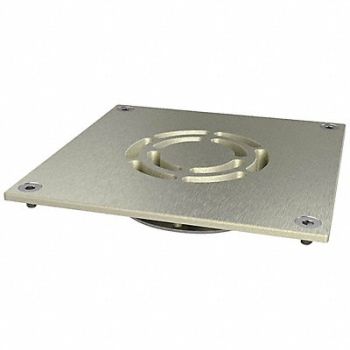 BESTCARE Floor Drain Grate Square Slotted 2-1/4 H, 53XU87