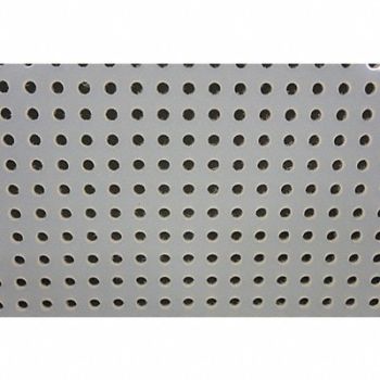 GRAINGER APPROVED Perf Sheet Polypro 48x32 0.125 T 0.25 D, 5PCW9
