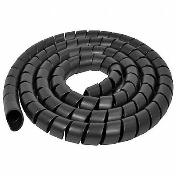 ELECTRIDUCT Spiral Wrap 50 ft L 30mm W Color Black, 800HN2