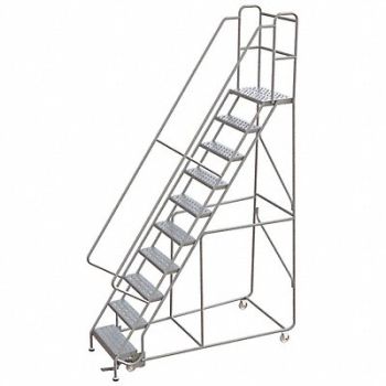 BALLYMORE Rolling Ladder 100 H x 14 D Platform, 799ZJ9