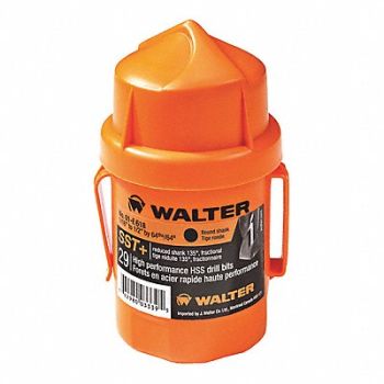 WALTER SURFACE TECHNOLOGIES Jobber Drill Set Sst 135deg Round 29pcs, 252W04