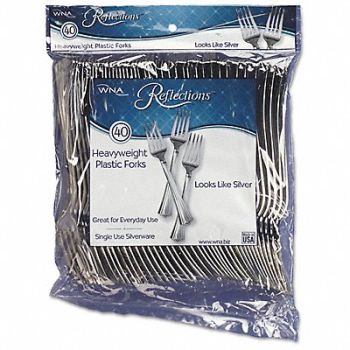 WNA Reflections Plastc Utensil Fork 7 PK320, 43KY12