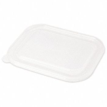 GRAINGER APPROVED Disp Container Lid Clear Plastic PK400, 799M69