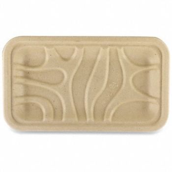 GRAINGER APPROVED Disp Food Tray Brown 8 1/4 in W PK500, 799M76