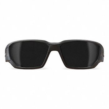 EDGE EYEWEAR Safety Glasses Smoke Lens Black Frame M, 801WL8