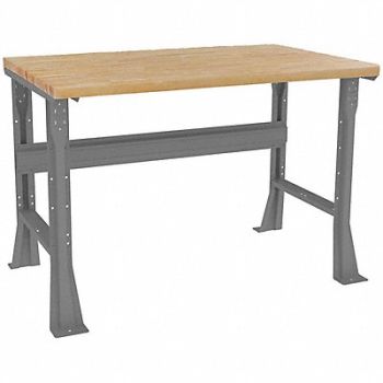 TENNSCO Workbench Butcher Block 48 W 30 D, 4TKN3