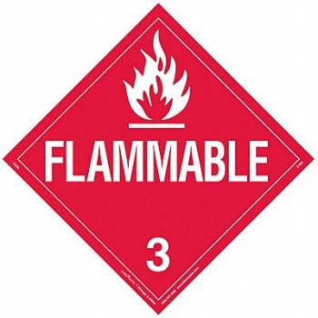 LABELMASTER DOT Container Placard Vinyl PK25, 807CT2