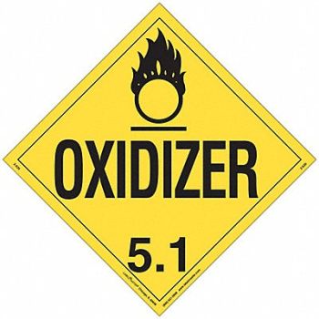 LABELMASTER DOT Container Placard Vinyl PK25, 807CU9