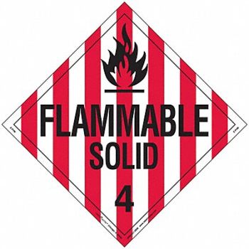 LABELMASTER DOT Container Placard Vinyl PK25, 807CM5