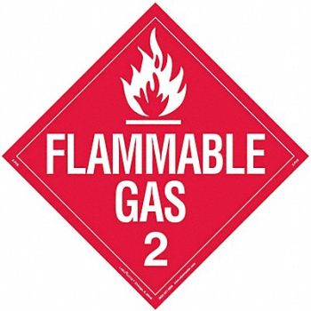 LABELMASTER DOT Container Placard Vinyl PK25, 807CP2