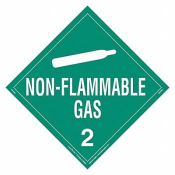 LABELMASTER DOT Container Placard Vinyl PK25, 807CR0