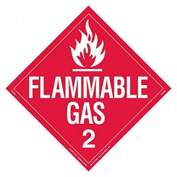 LABELMASTER DOT Container Placard Vinyl PK25, 807CR4