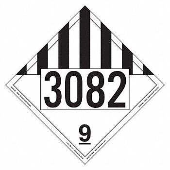 LABELMASTER DOT Container Placard Message 3082 PK25, 807CT1