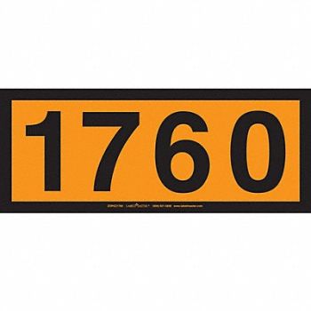 LABELMASTER DOT Container Placard Message 1760 PK25, 807CV3