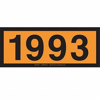 LABELMASTER DOT Container Placard Message 1993 PK25, 807CV4