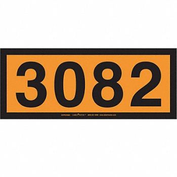 LABELMASTER DOT Container Placard Message 3082 PK25, 807CV6