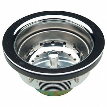ZURN Basket Strainer Brass SS Zinc 4-3/8in, 4WDC6